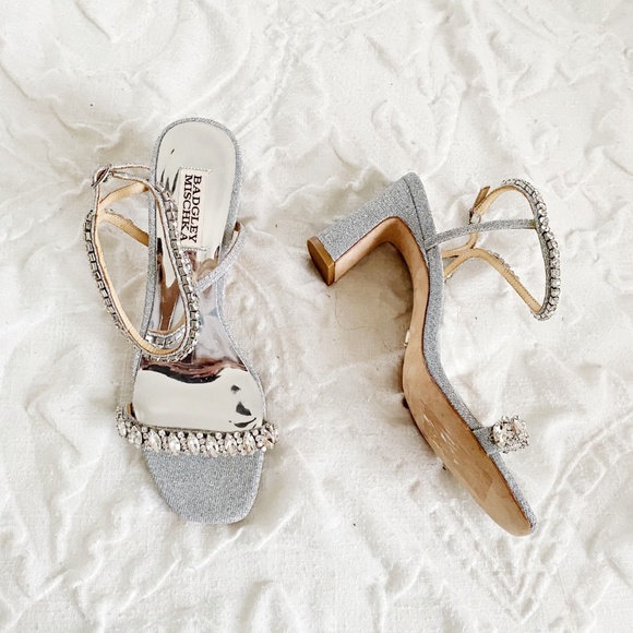 Badgley Mischka Marilee Block Heels Size 8 $235 - Picture 4 of 7